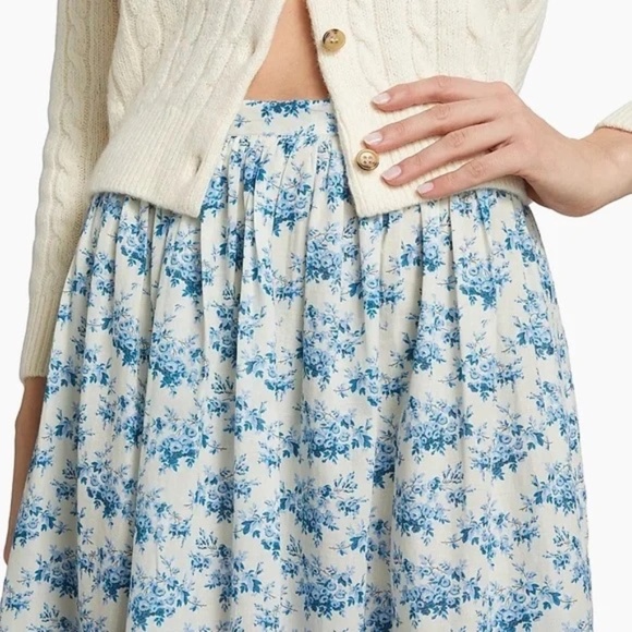 DOEN Marcie Skirt Cotton Midi ✨ NWT - Picture 5 of 6